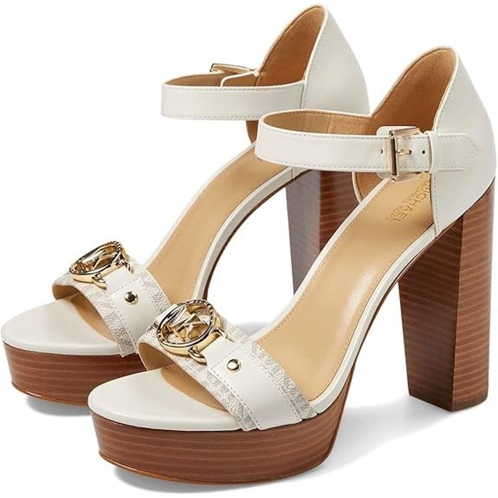 Michael Kors Rory Platform Sandal, Cream 7 M